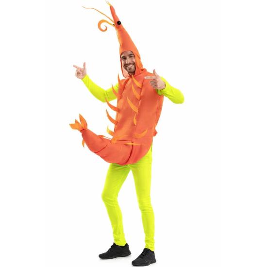 Fantasia de Camarão para Homens Tamanho ML - Carnaval e Festas Divertidas