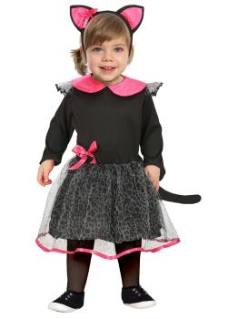 Fato de gatinho preto para bebé