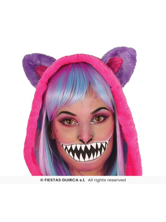 Fato de gato Alice Cheshire para adulto