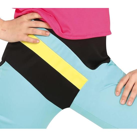 Fantasia de ginasta dos anos 90 para menina Fantasia de ginasta dos anos 90 para menina