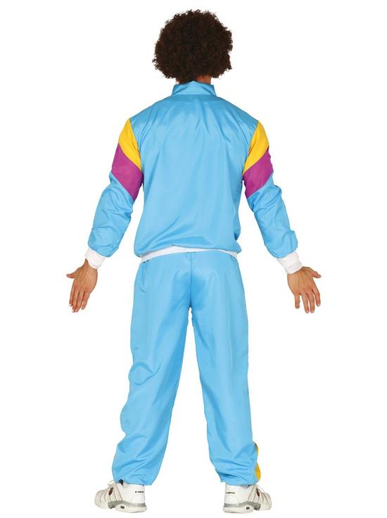 Fato de ginasta dos anos 80 para homem