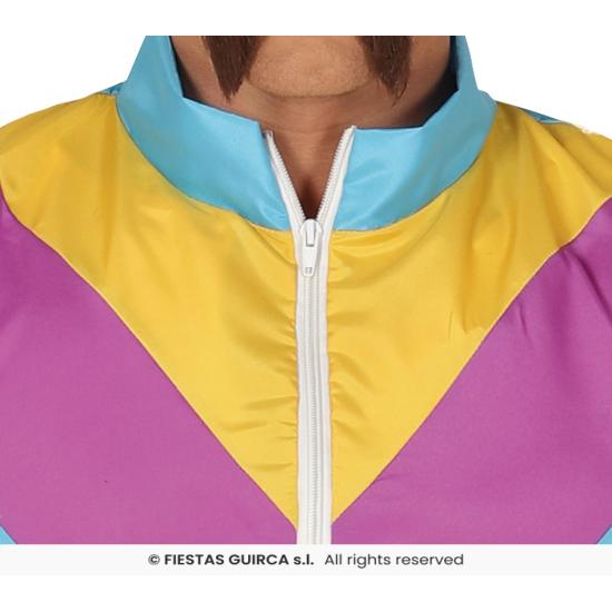 Fato de ginasta dos anos 80 para homem