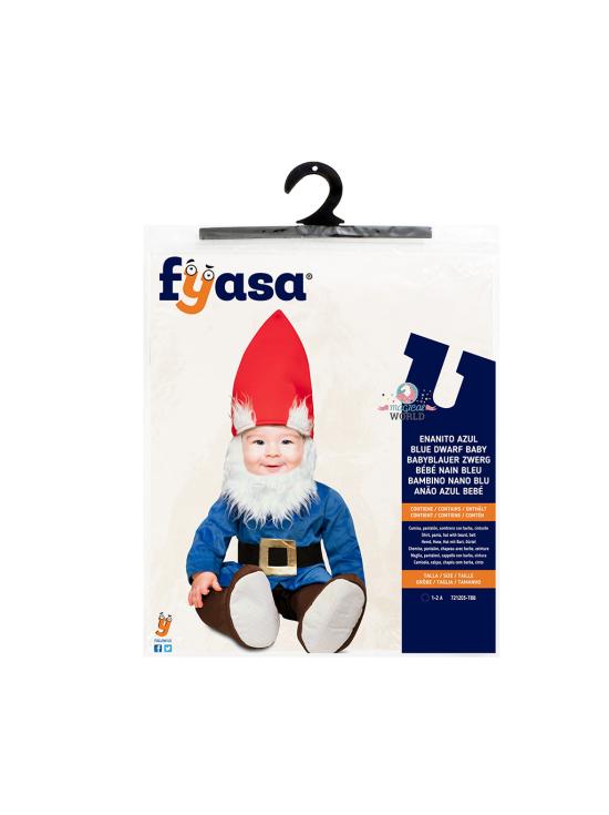 Fantasia de bebê David, o gnomo