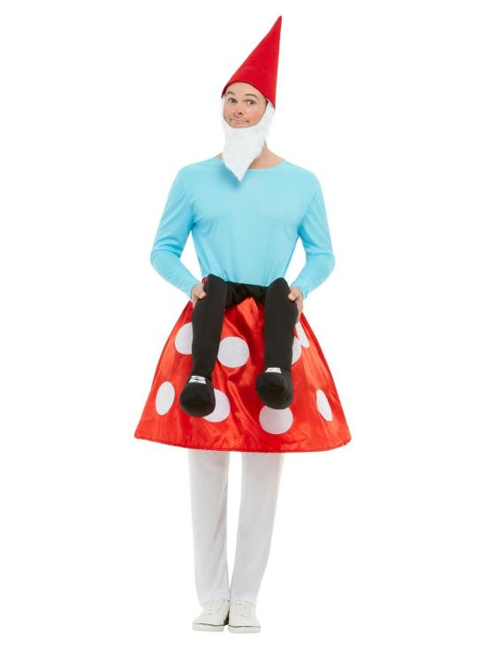 Gnomo fantasiado de cogumelo