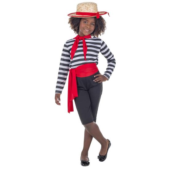 Fato de gondoleiro para menina Fato de gondoleiro para menina