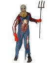 Fato de fazendeiro zumbi para homem