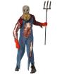 Fato de fazendeiro zumbi para homem