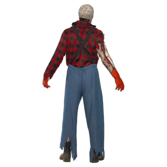 Fato de fazendeiro zumbi para homem