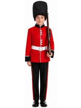 Traje de Guarda Inglês para Meninos, um uniforme britânico clássico.