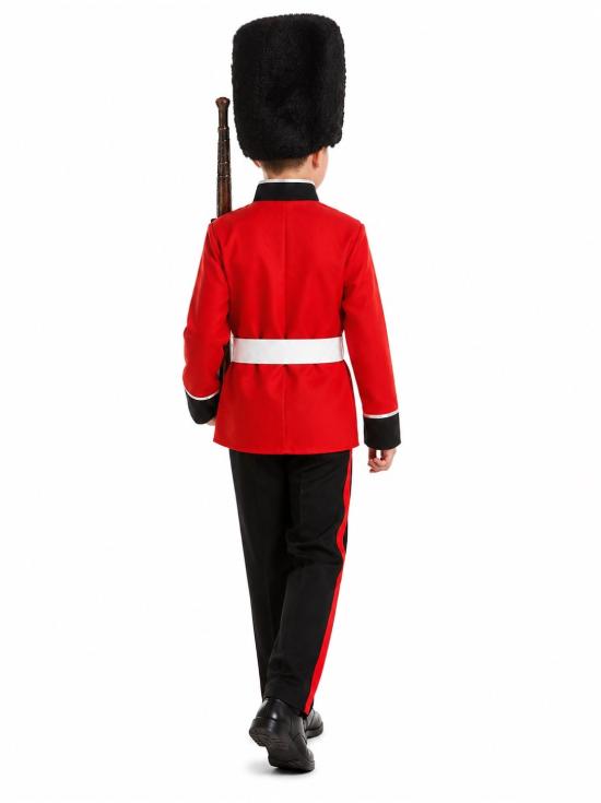 Traje de Guarda Inglês para Meninos, um uniforme britânico clássico.