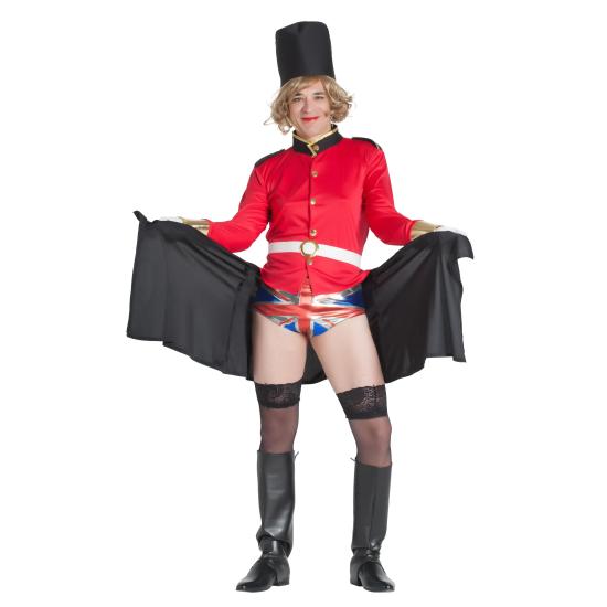 Fato de Guarda Inglês com Surpresa para Adulto