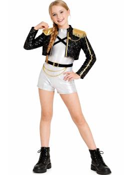 Fantasia de Guerreira K-Pop Huntrix para Meninas
