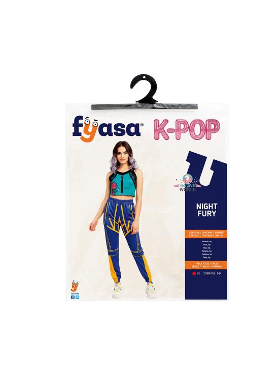 Fantasia de guerreira Zoey Hunttrix do K-Pop para meninas