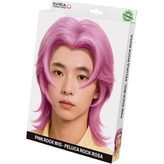 Fantasia de Guerreiro K-Pop com Peruca Rosa Romântica