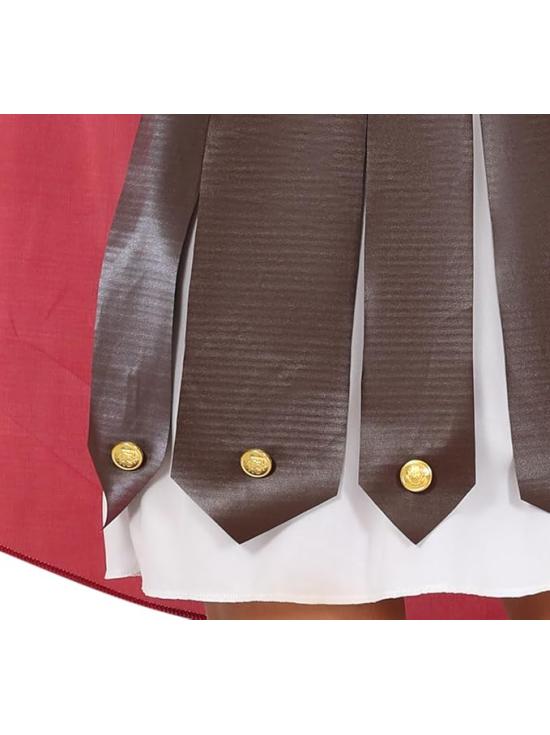 Traje de guerreira feminina com capa