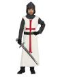 Fato de guerreiro templário medieval para criança