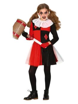 Fantasia de menina em quadrinhos Harley Quinn