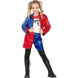 Fantasia de Arlequina para Meninas – Jaqueta, Calça e Camiseta