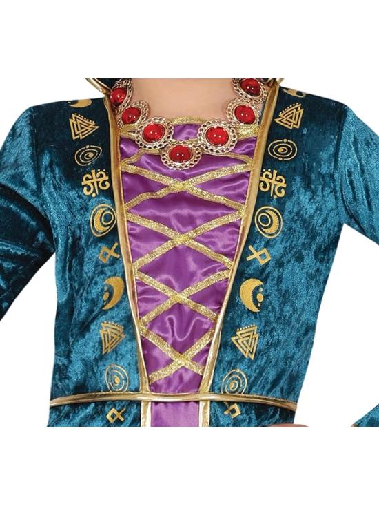 Fantasia de Bruxa Mágica para Meninas – Vestido Lilás e Turquesa