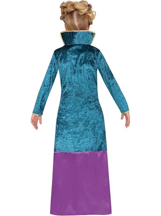 Fantasia de Bruxa Mágica para Meninas – Vestido Lilás e Turquesa