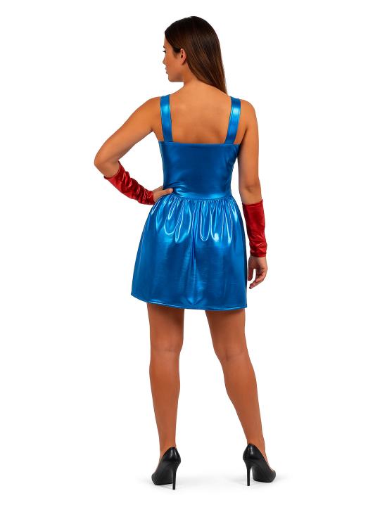 Fantasia de heroína americana para mulheres