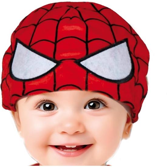 Fantasia de bebê herói - Macacão de bebê aranha vermelha e azul com tutu e máscara de super-herói