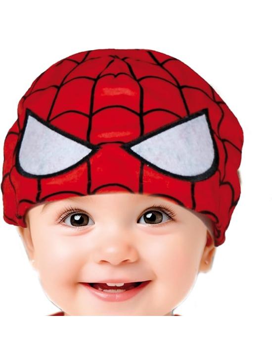 Fantasia de Bebê Heroína - Macacão de Aranha Vermelho e Azul com Tutu e Máscara de Super-Heroína