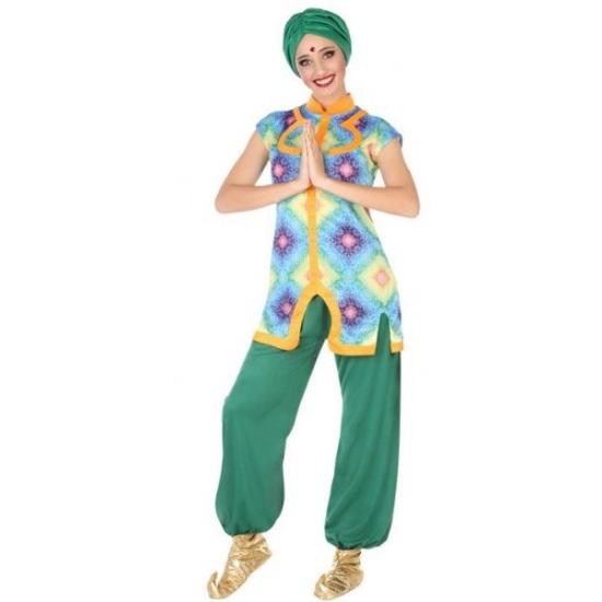 Fato de hindu verde para adulto Fato de hindu verde para adulto