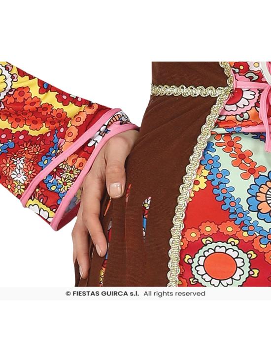Fantasia Hippie com Vestido Longo para Mulheres **