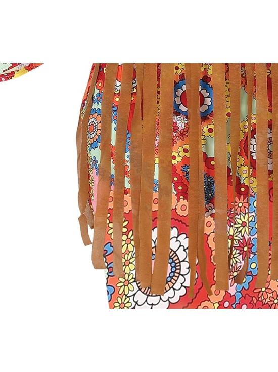 Disfraz de hippie multicolor mujer