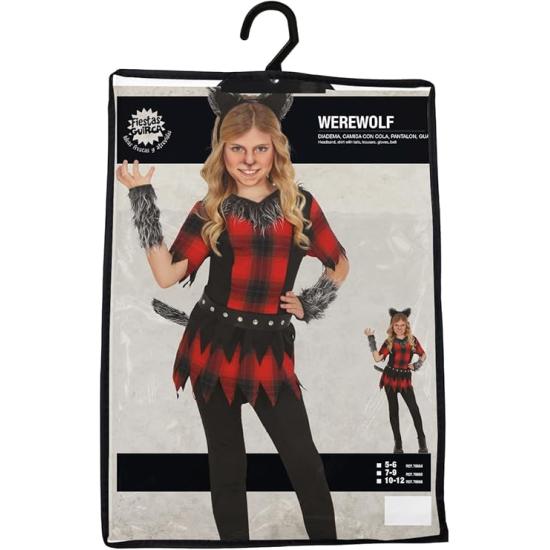 Fantasia de Lobisomem Infantil para Meninas