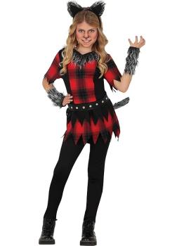 Fantasia de Lobisomem Infantil para Meninas