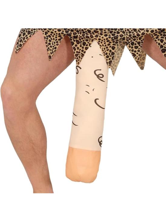 Fantasia de Homo Erectus Adulto – Vestido, Cinto e Acessório Divertido