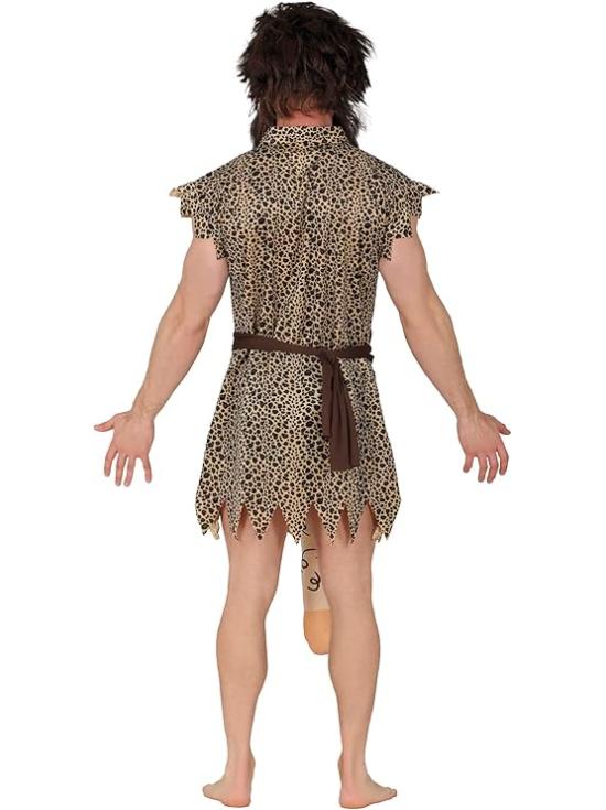 Fantasia de Homo Erectus Adulto – Vestido, Cinto e Acessório Divertido