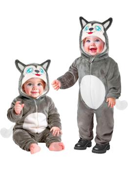 fantasia de husky bebê