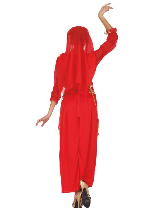 Traje vermelho indiano de Bollywood para mulheres