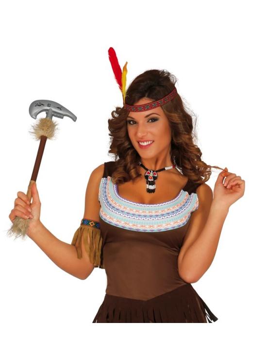 Traje feminino da tribo indígena Sioux.