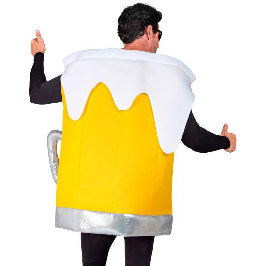 Fantasia de caneca de cerveja adulta