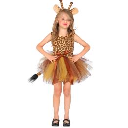 Fato de girafa da selva para menina