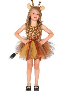 Fato de girafa da selva para menina