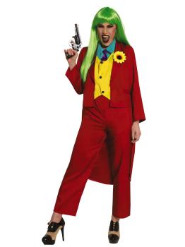 Fato de vilão Joker para adulto