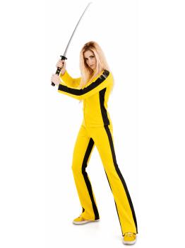 Fantasia de Kill Bill para mulheres – Traje de Noiva Amarelo de Tarantino