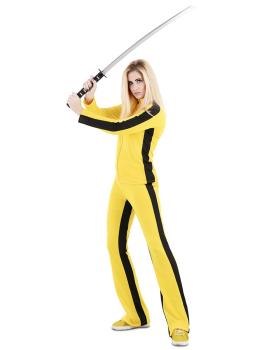Fantasia de Kill Bill para mulheres – Traje de Noiva Amarelo de Tarantino