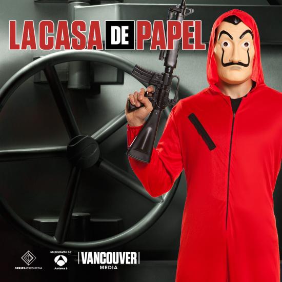 Fantasia La Casa de Papel Ladrão tamanho adulto