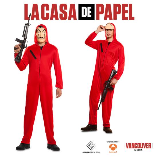 Fantasia La Casa de Papel Ladrão tamanho adulto