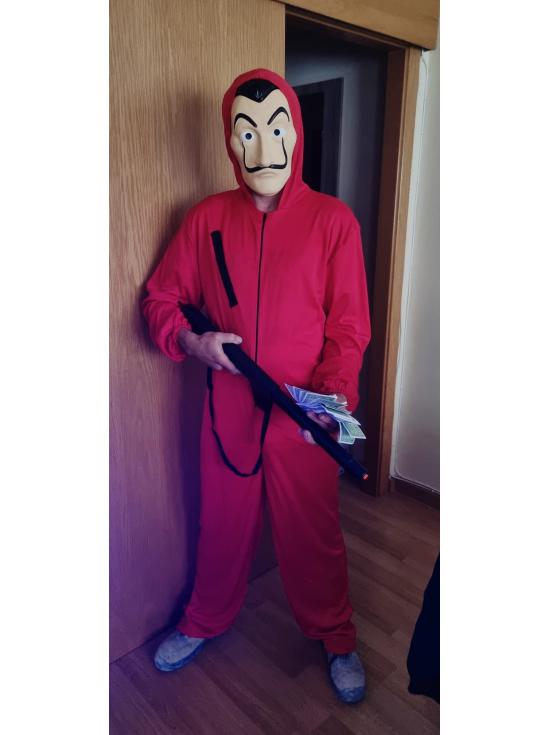 Fantasia La Casa de Papel Ladrão tamanho adulto