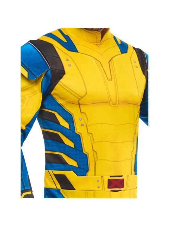 Fantasia de luxo do Wolverine da Marvel para homens adultos
