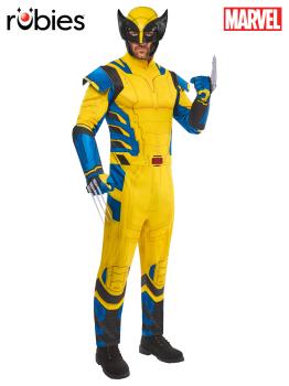 Fantasia de luxo do Wolverine da Marvel para homens adultos