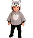 Fantasia de Lobo para Bebê de 18 a 24 Meses – Poncho e Capuz