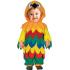 Fantasia de papagaio bebê multicolorida